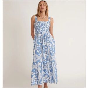 Marine Layer Selene Smocked Tiered Maxi Dress